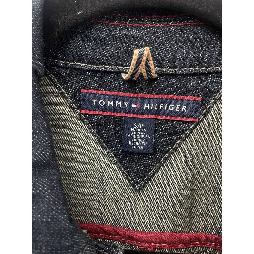 TOMMY HILFIGER Women’s Dark Denim Jean Jacket Size Small - Picture 14 of 14